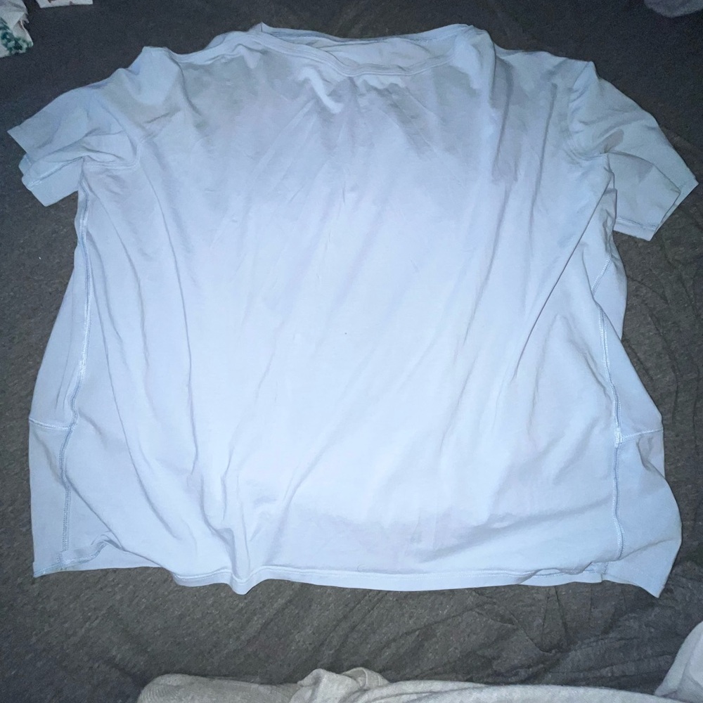 Light Blue Lululemon Workout Shirt
